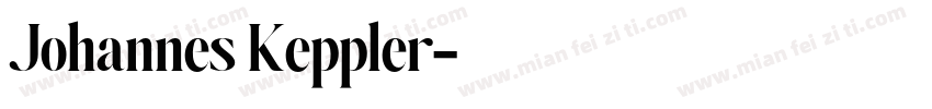 Johannes Keppler字体转换
